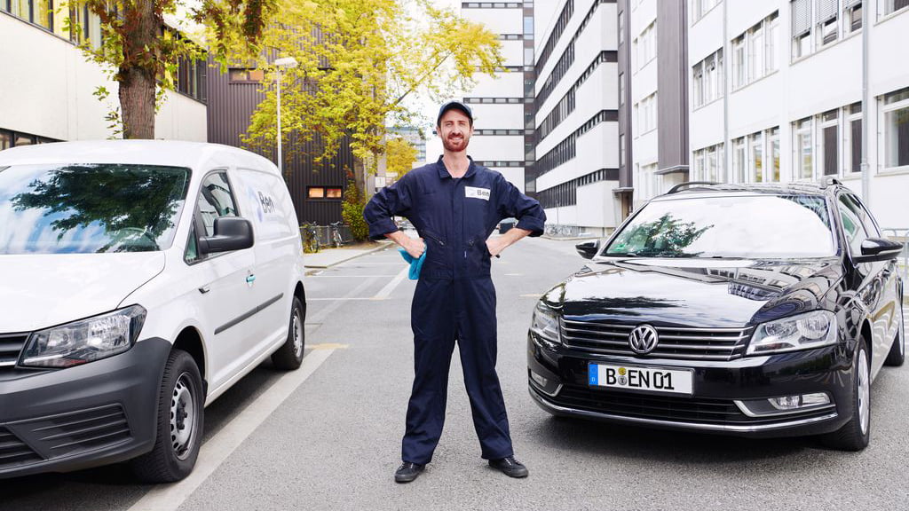 einsatzbereiter Mitarbeiter von Ben Fleet Services