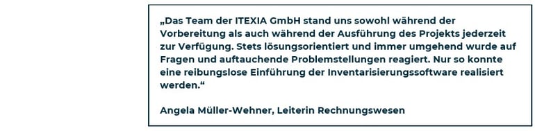 Zitat SAH zur Einführung der ITEXIA-Software-2