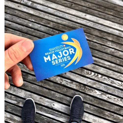 Visitenkarte der Beach Volleyball Major Series
